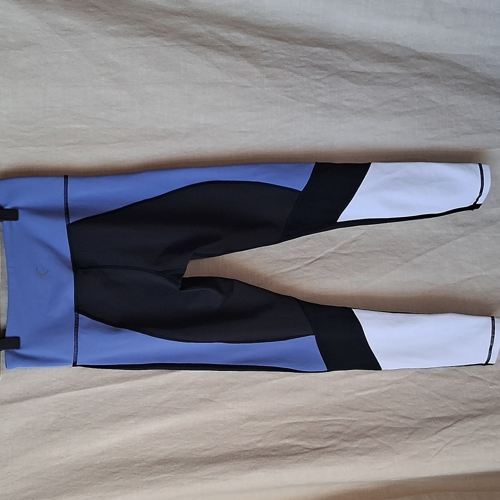 ZYIA Active Colorblock Leggings Size 2 Black Blue White